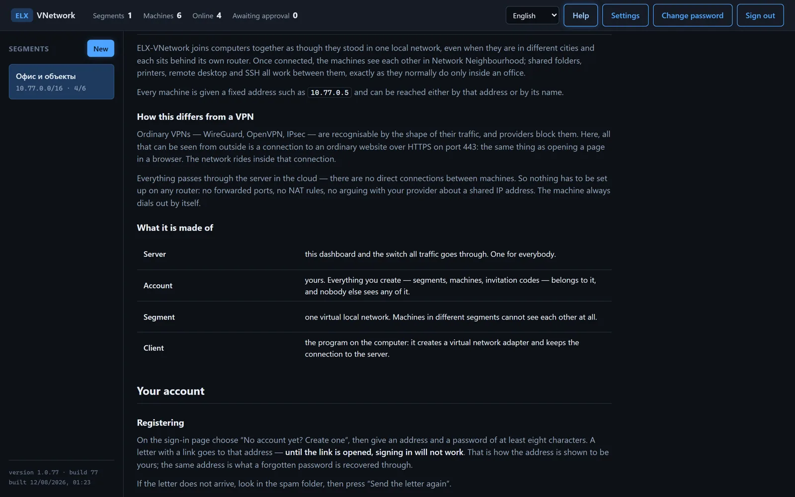 The built-in documentation, describing the version you actually have
